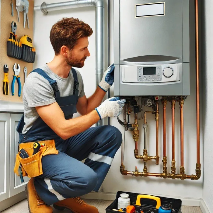 Illustration de maintenance d’une chaudière issue du site FFE